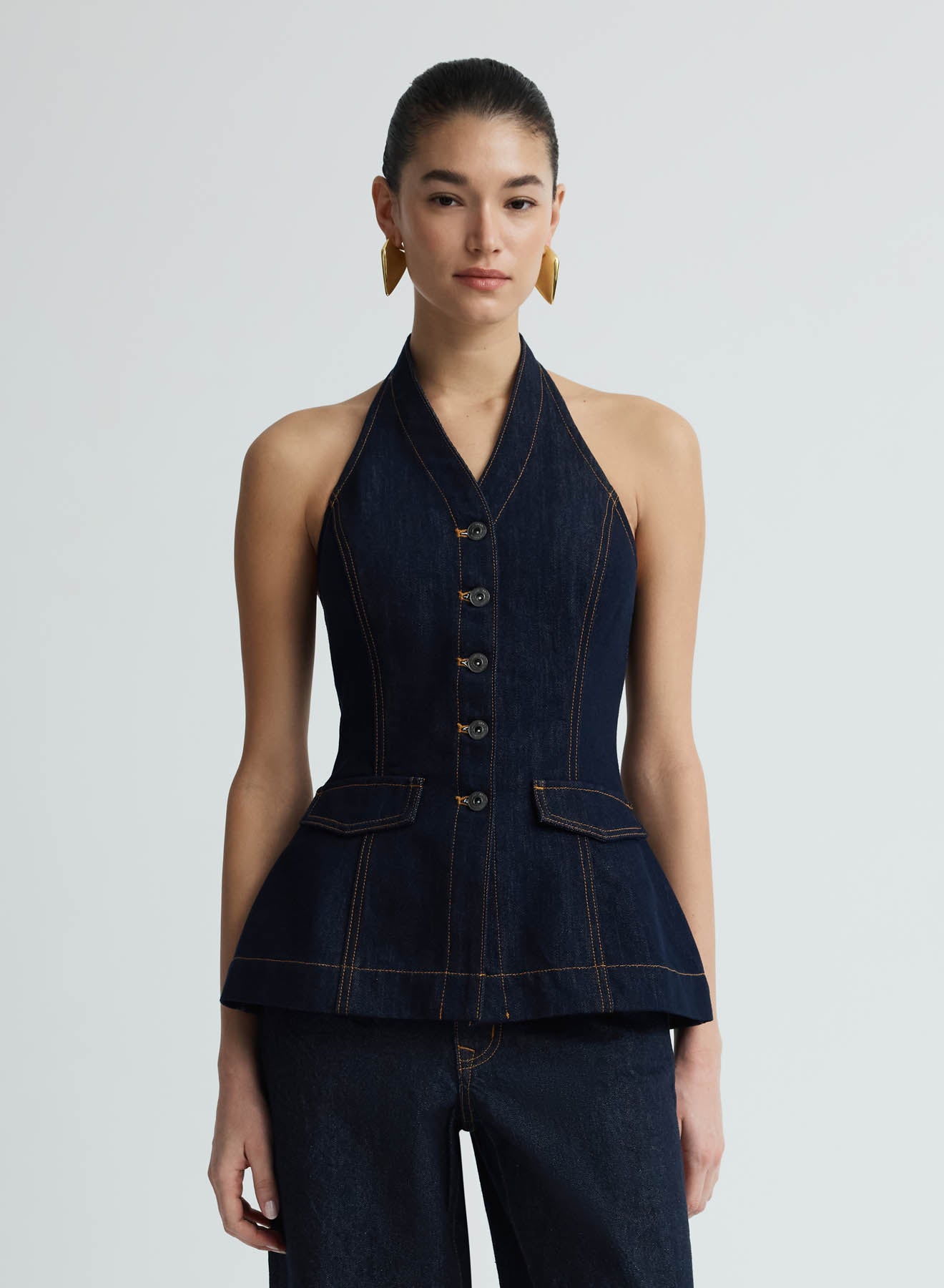 RHEA TOP (DARK INDIGO)