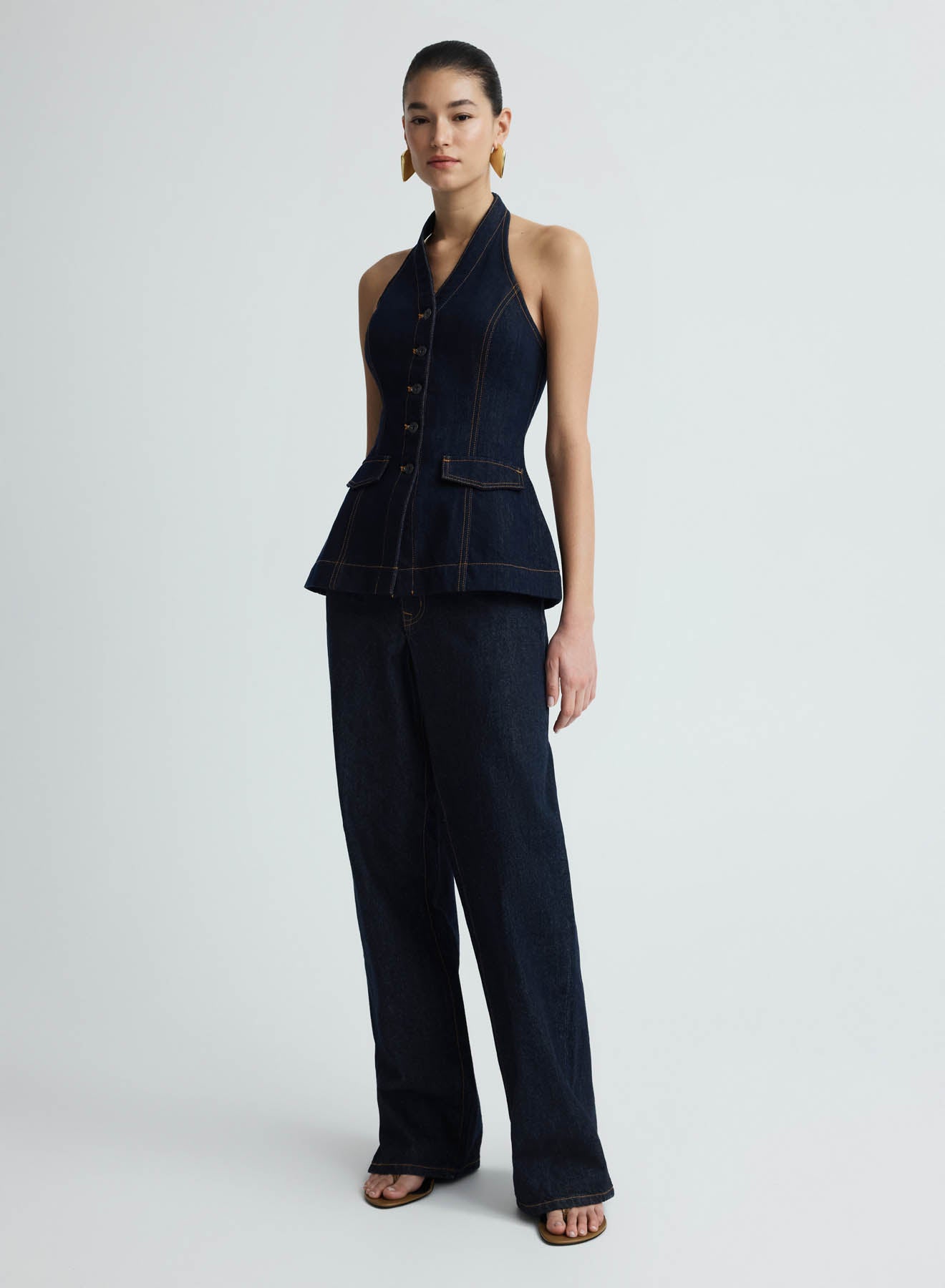 RHEA TOP (DARK INDIGO)