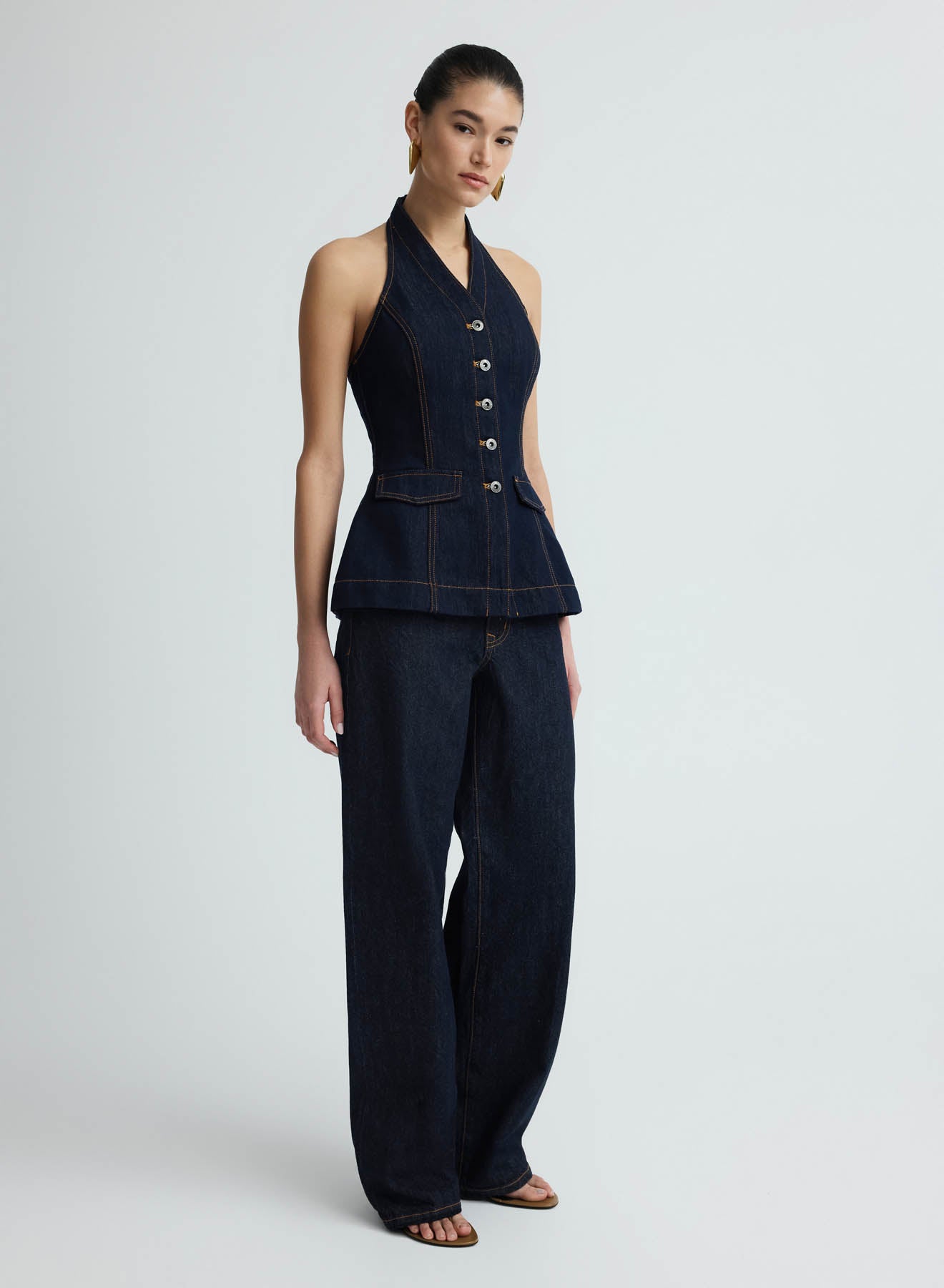 RHEA TOP (DARK INDIGO)