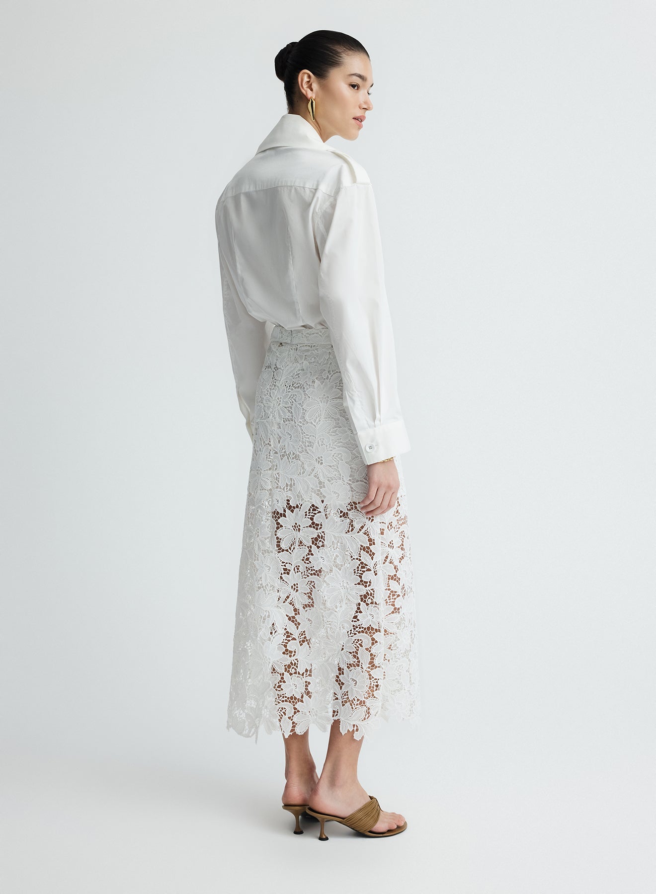 LUNA SKIRT (WHITE GUIPURE LACE)