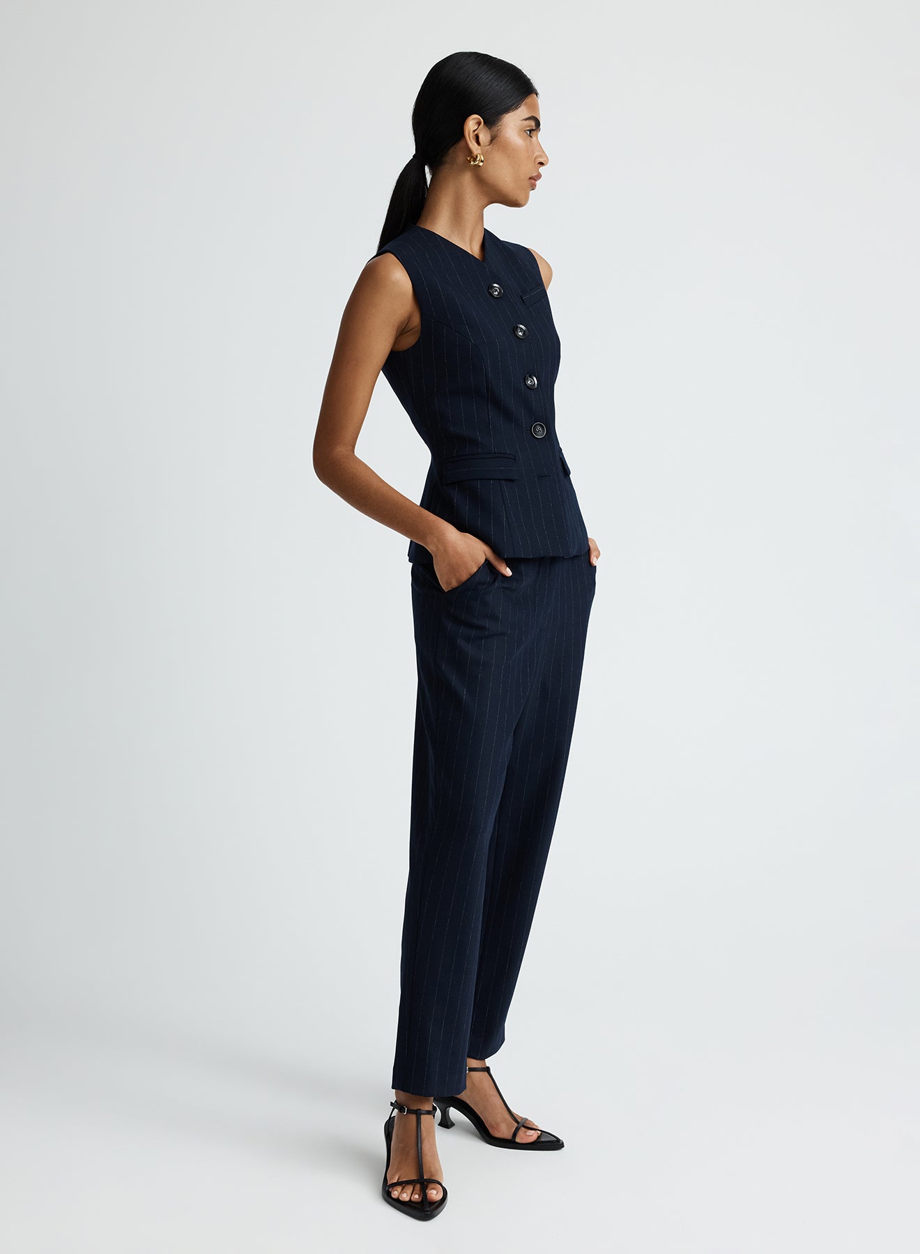 KENDALL TOP (CHALKSTRIPE)