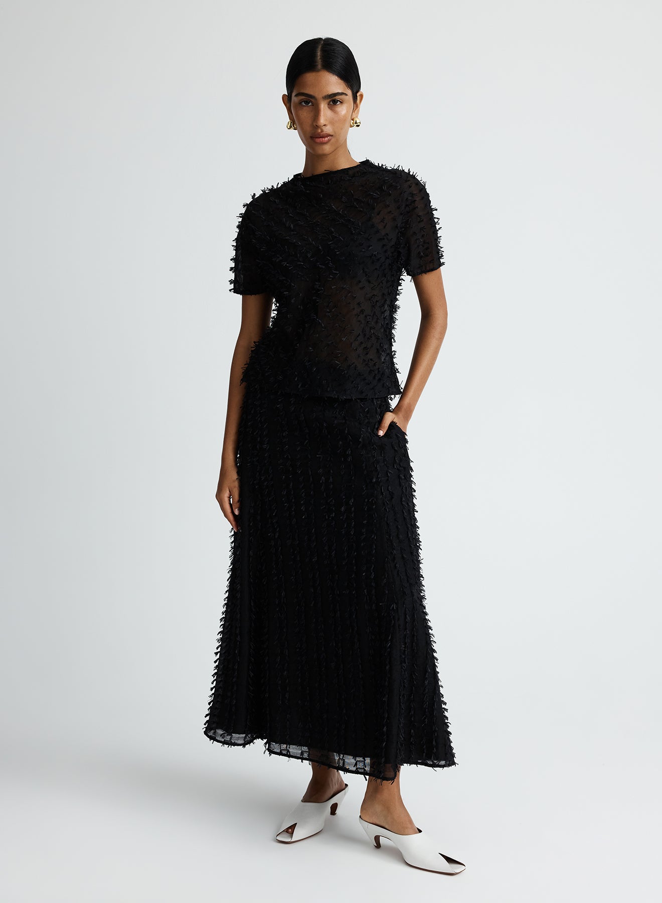 COCO TOP (CLIPPED JACQUARD)