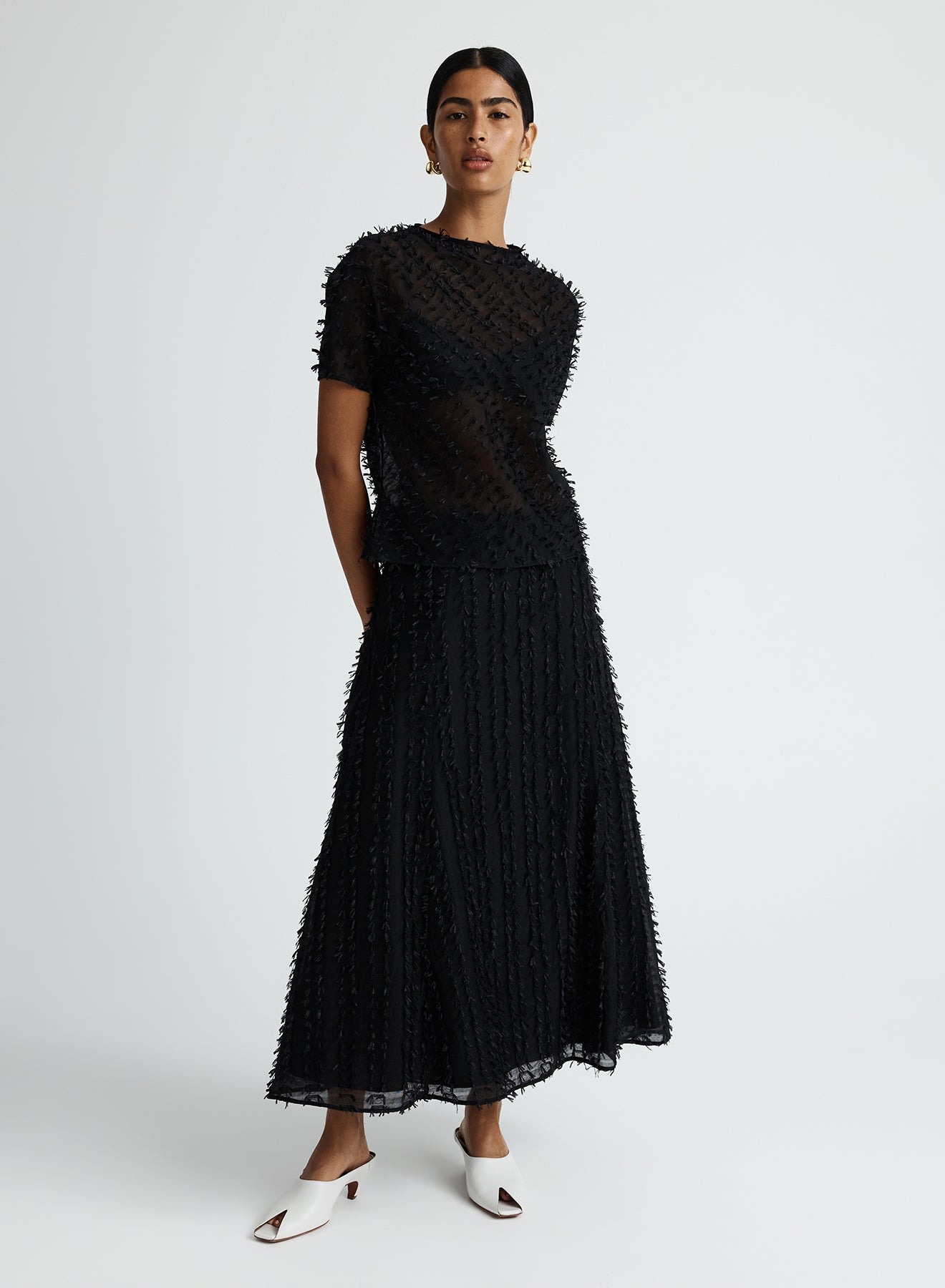 COCO TOP (CLIPPED JACQUARD)