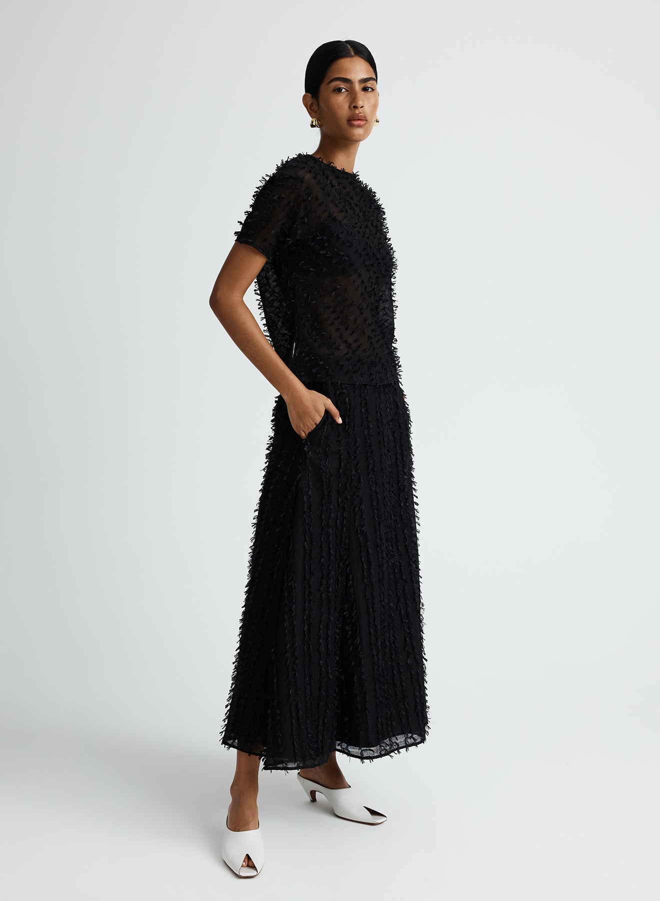 COCO TOP (CLIPPED JACQUARD)