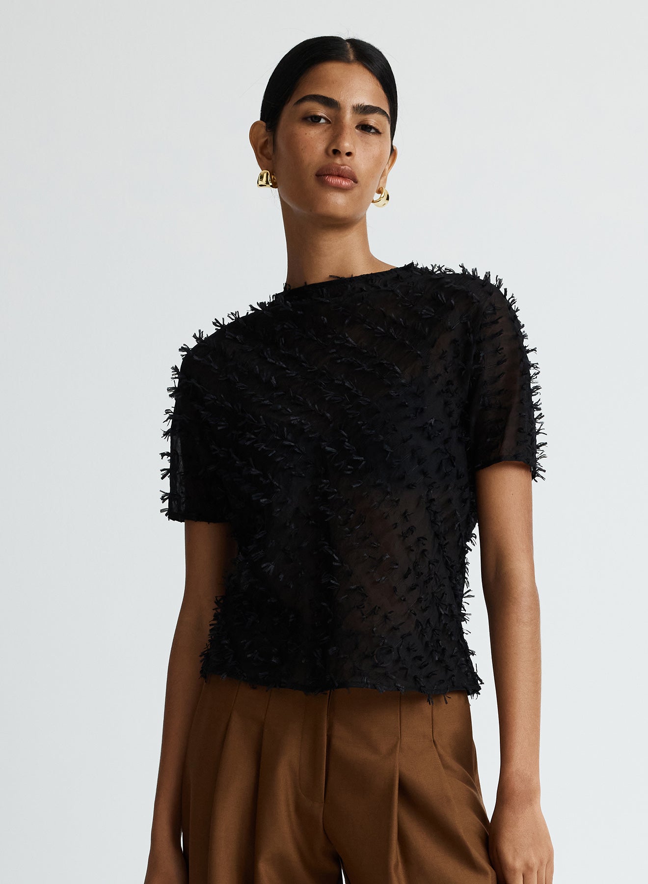 COCO TOP (CLIPPED JACQUARD)