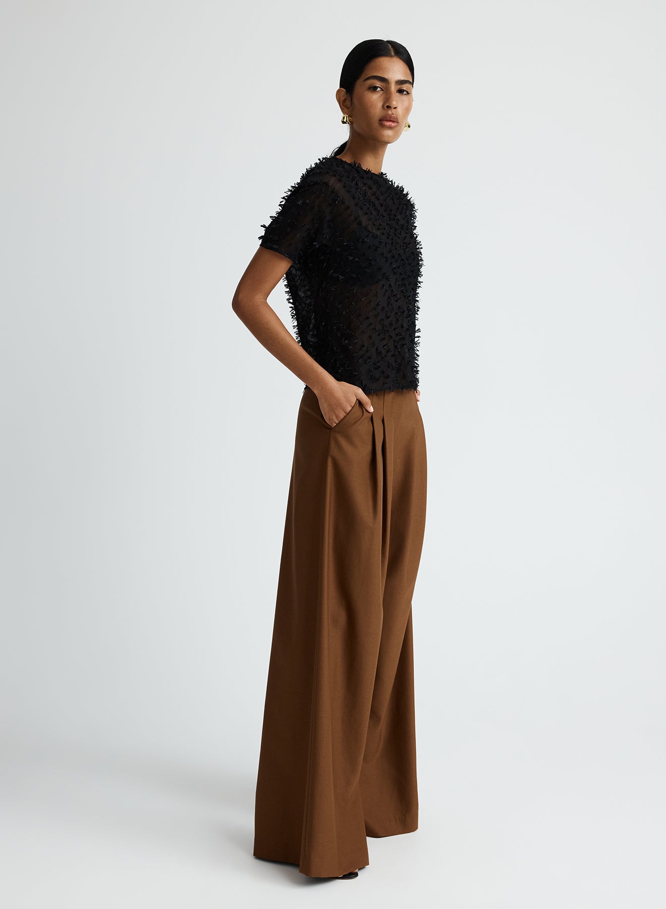 COCO TOP (CLIPPED JACQUARD)