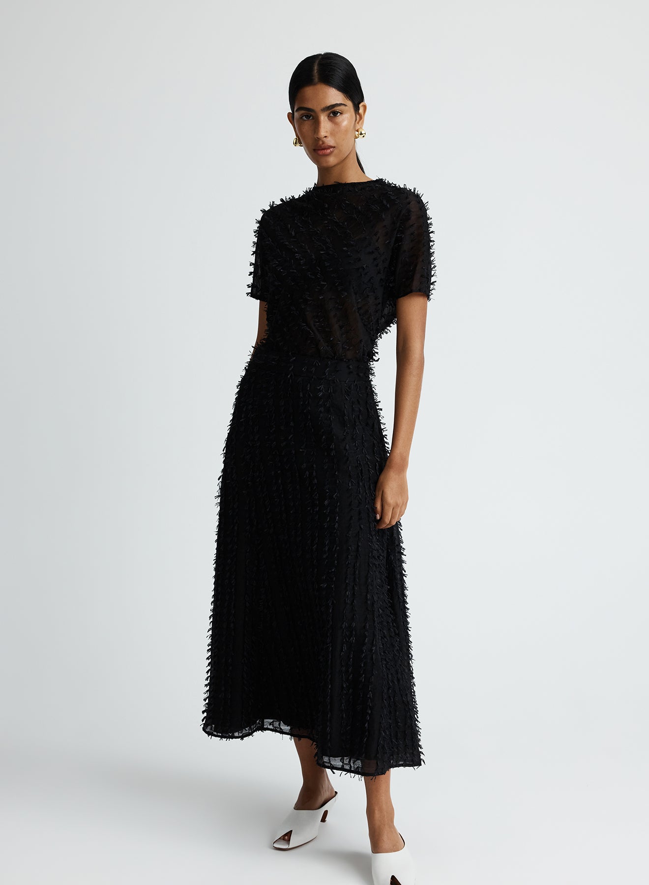 CLARA SKIRT (CLIPPED JACQUARD)