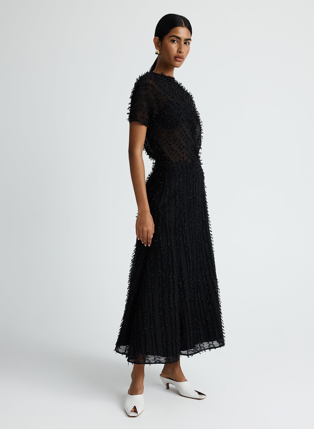 CLARA SKIRT (CLIPPED JACQUARD)