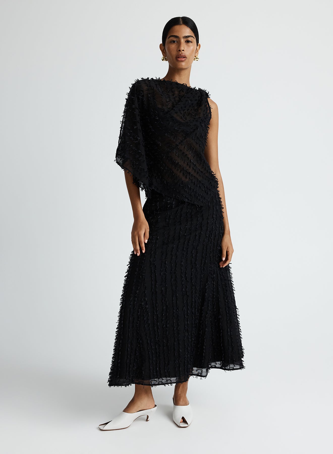 MARYBETH TOP (CLIPPED JACQUARD)