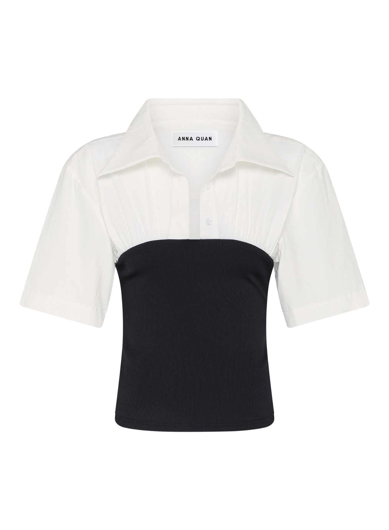 WREN TOP (SWAN W/ EBONY)