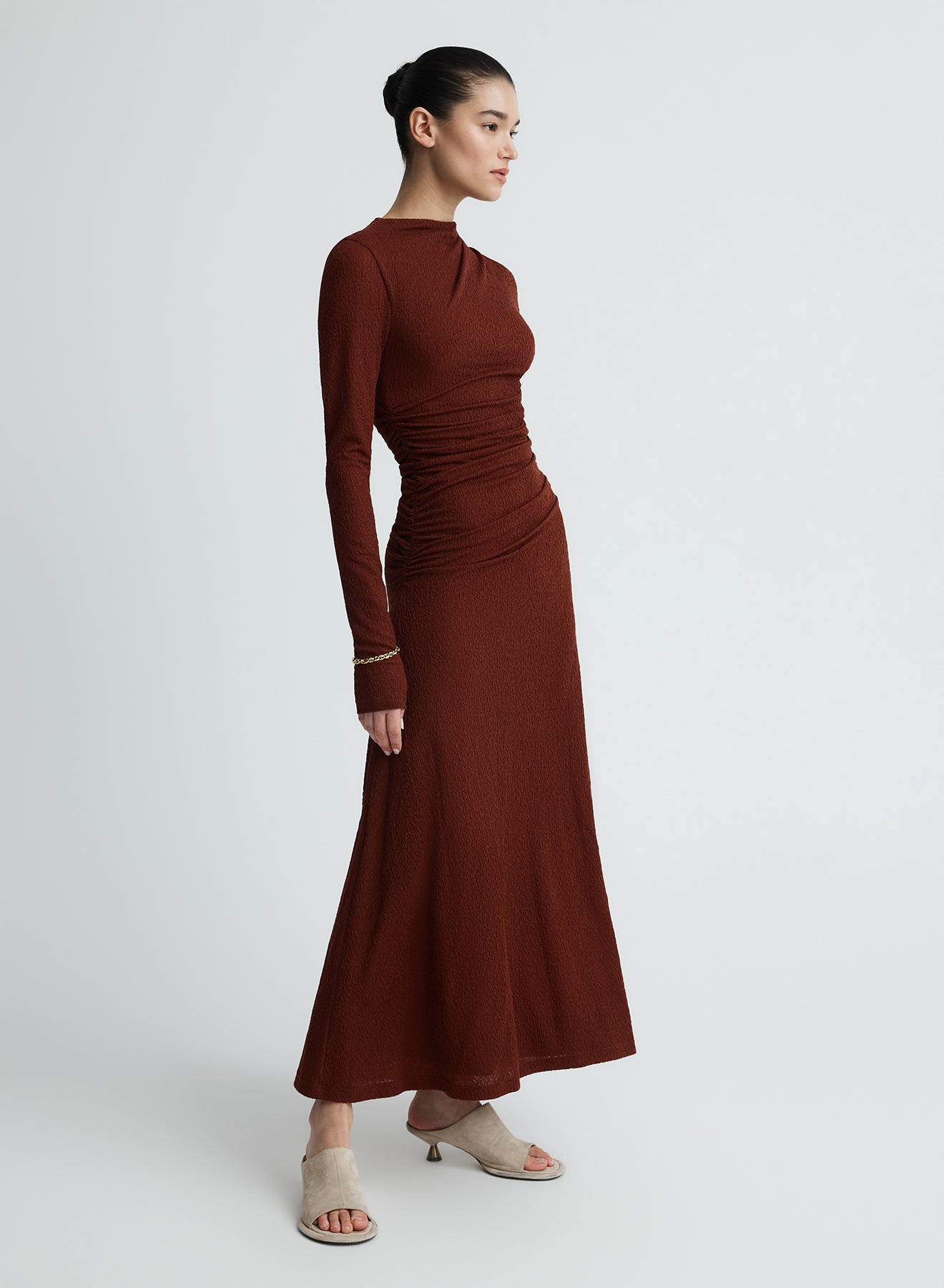 HARLOW DRESS (BURGUNDY)