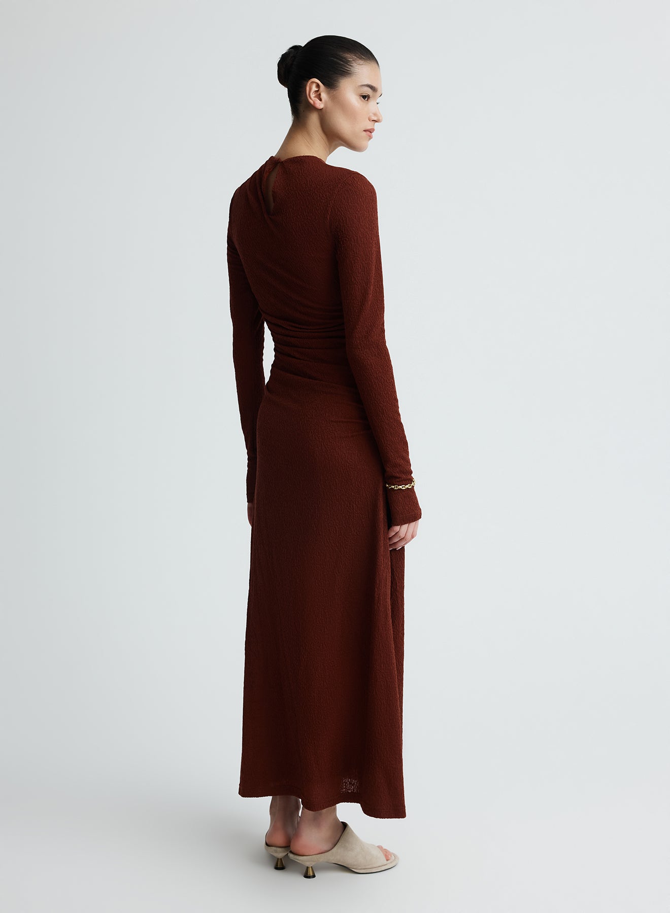 HARLOW DRESS (BURGUNDY)