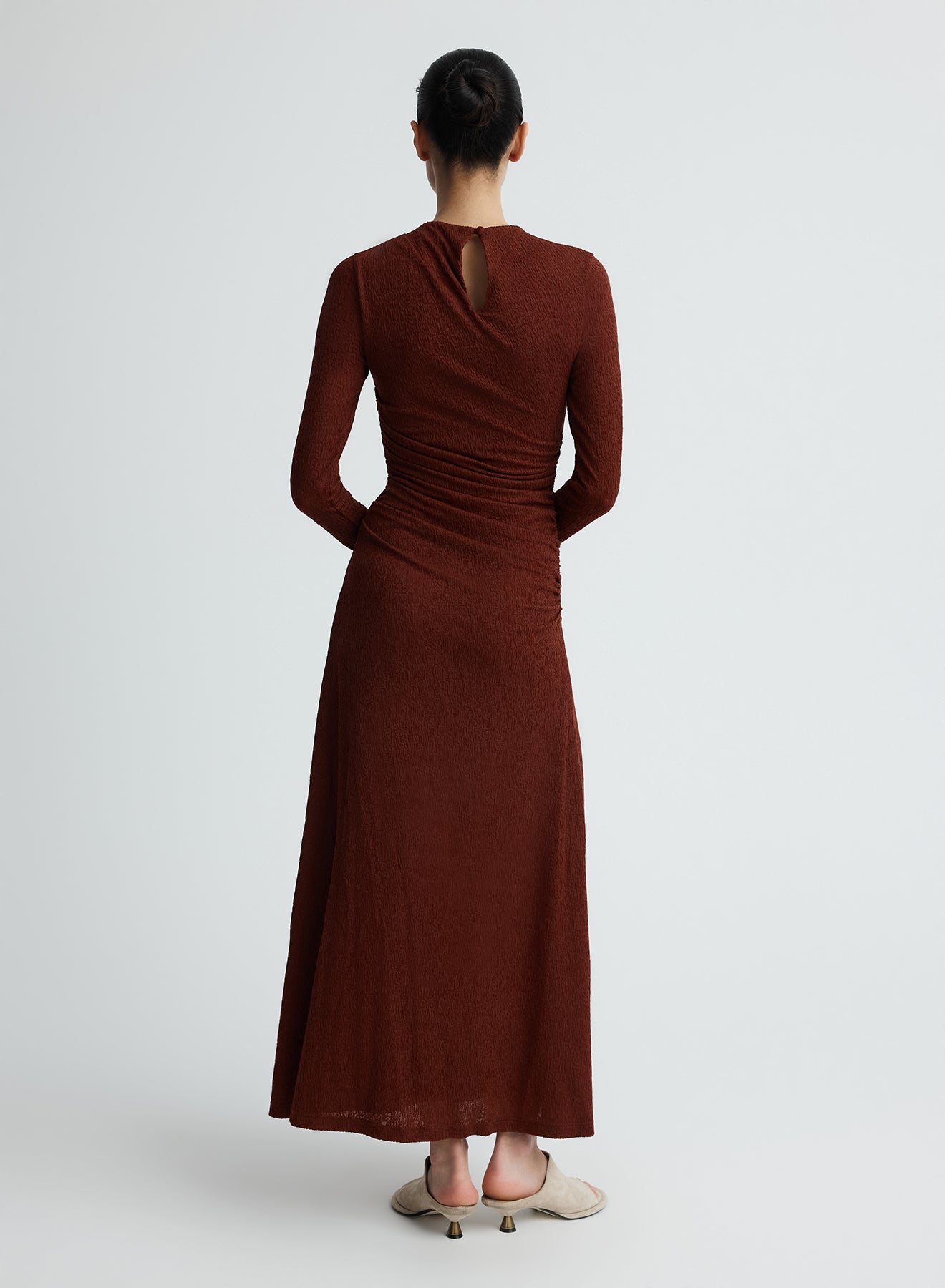 HARLOW DRESS (BURGUNDY)