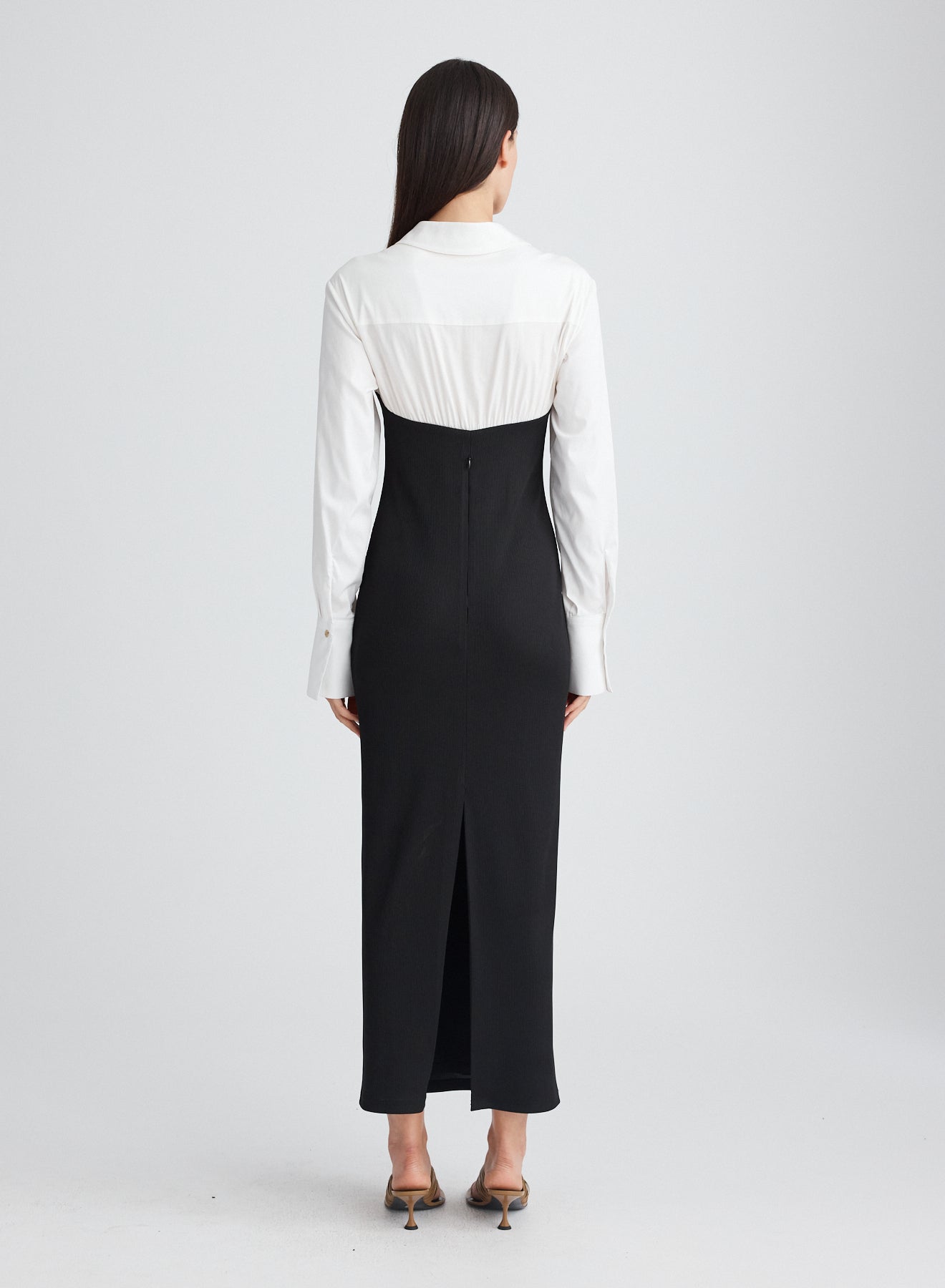 AUSTEN DRESS (SWAN W/ EBONY)