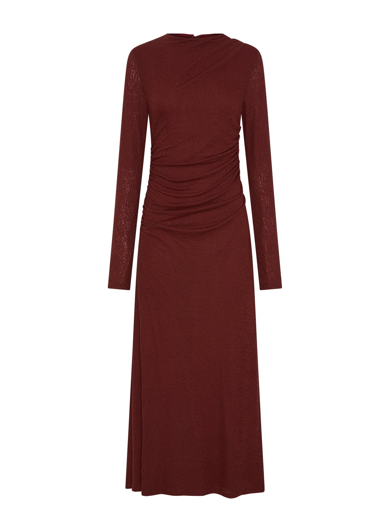 HARLOW DRESS (BURGUNDY)