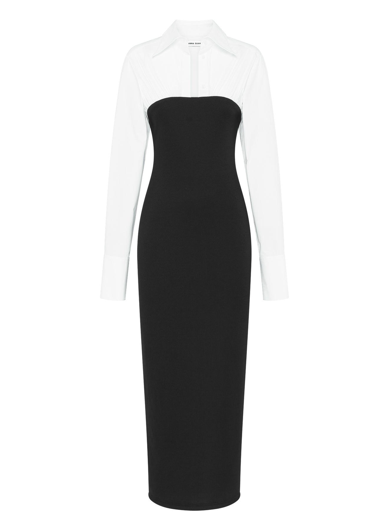 AUSTEN DRESS (SWAN W/ EBONY)