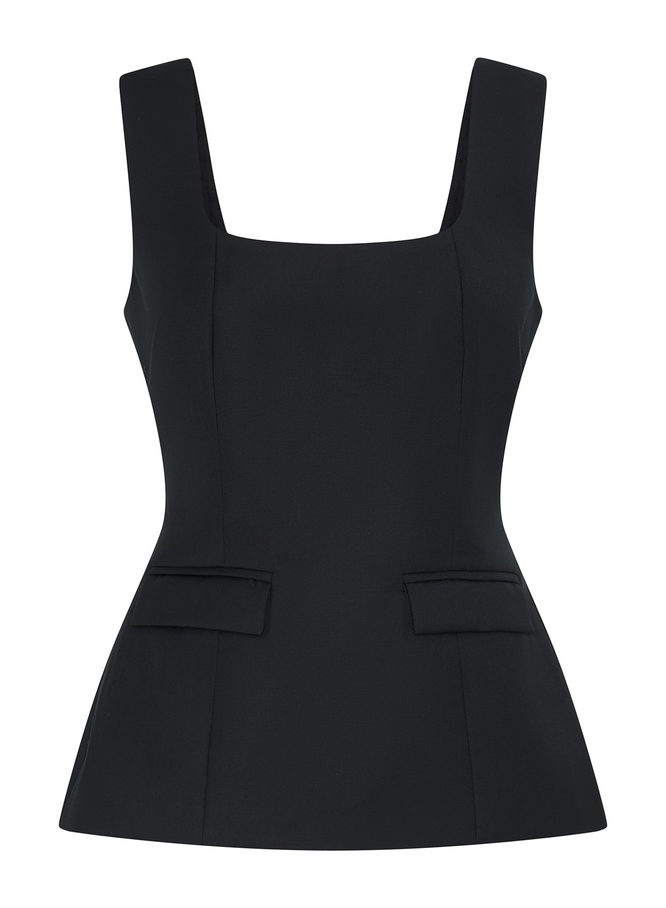 FELICITY TOP (BLACK WOOL)