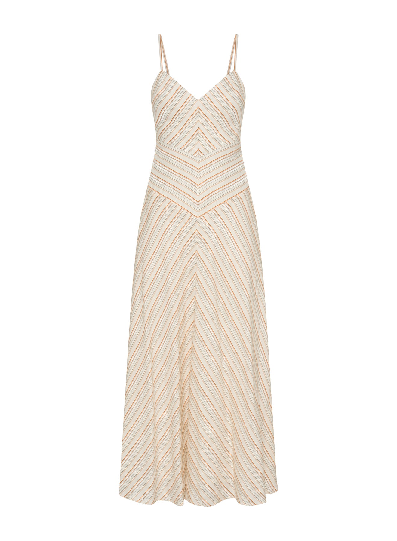 NARA DRESS (RUSSET STRIPE)