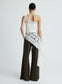 FAYE TOP (WHITE GUIPURE LACE W/ SWAN)