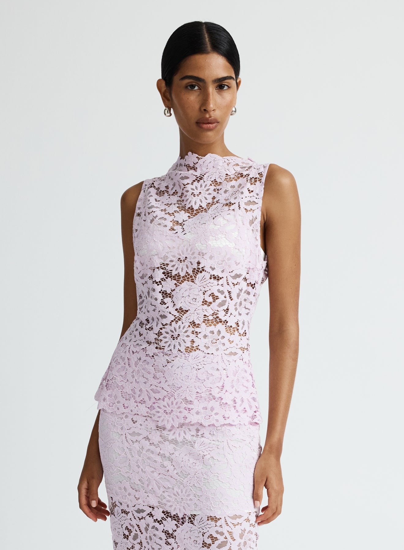 LUELLA TOP (PURPLE LACE)