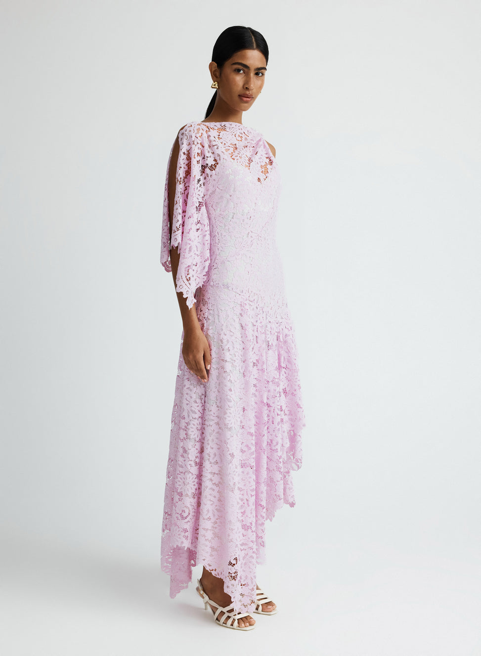 anna quan lace dress Anna Quan - - Eliza Shirred Lace Maxi Dress - Yellow