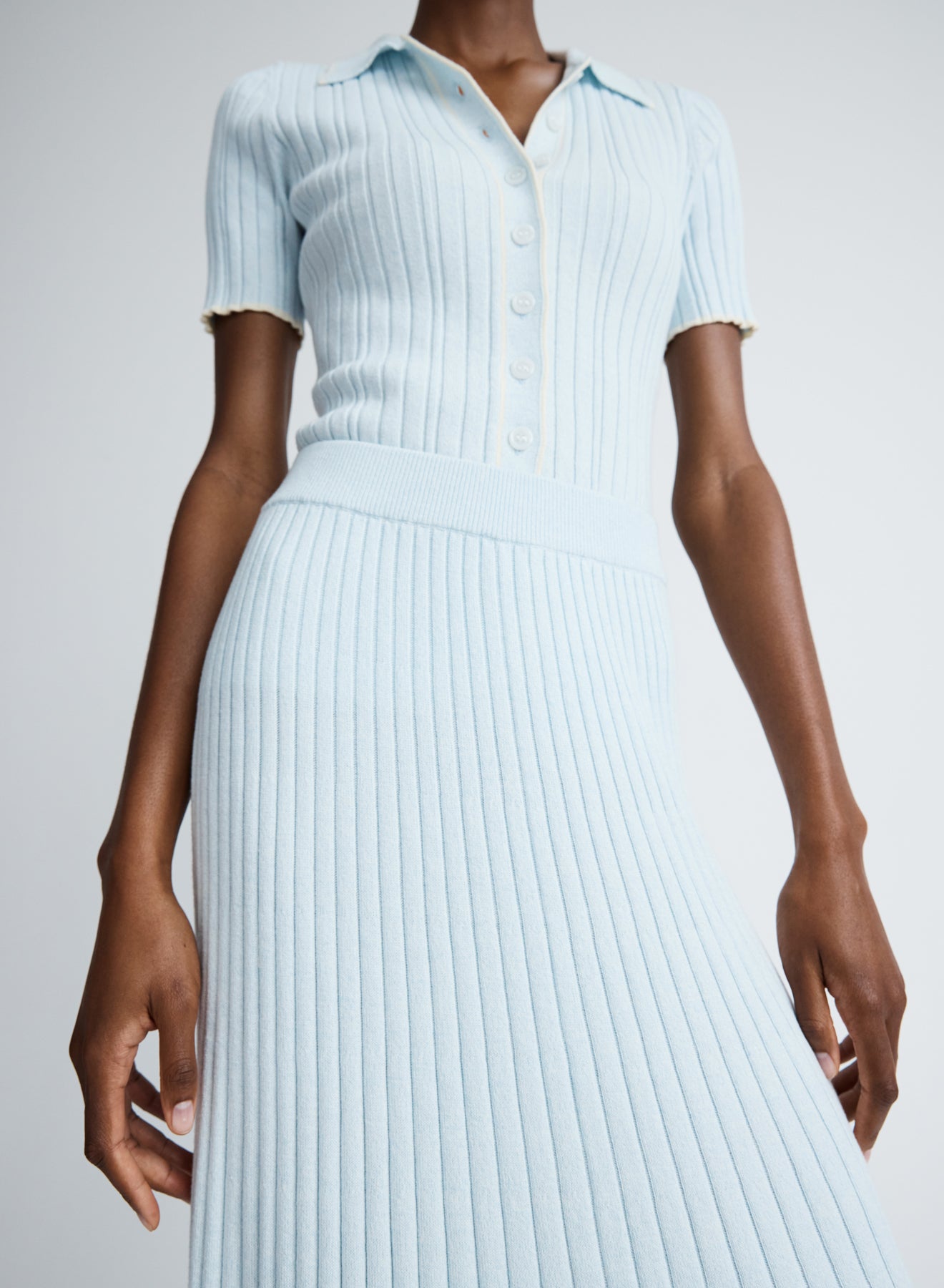 FELICIA SKIRT (GLACIER W/ SILENCE TRIM)