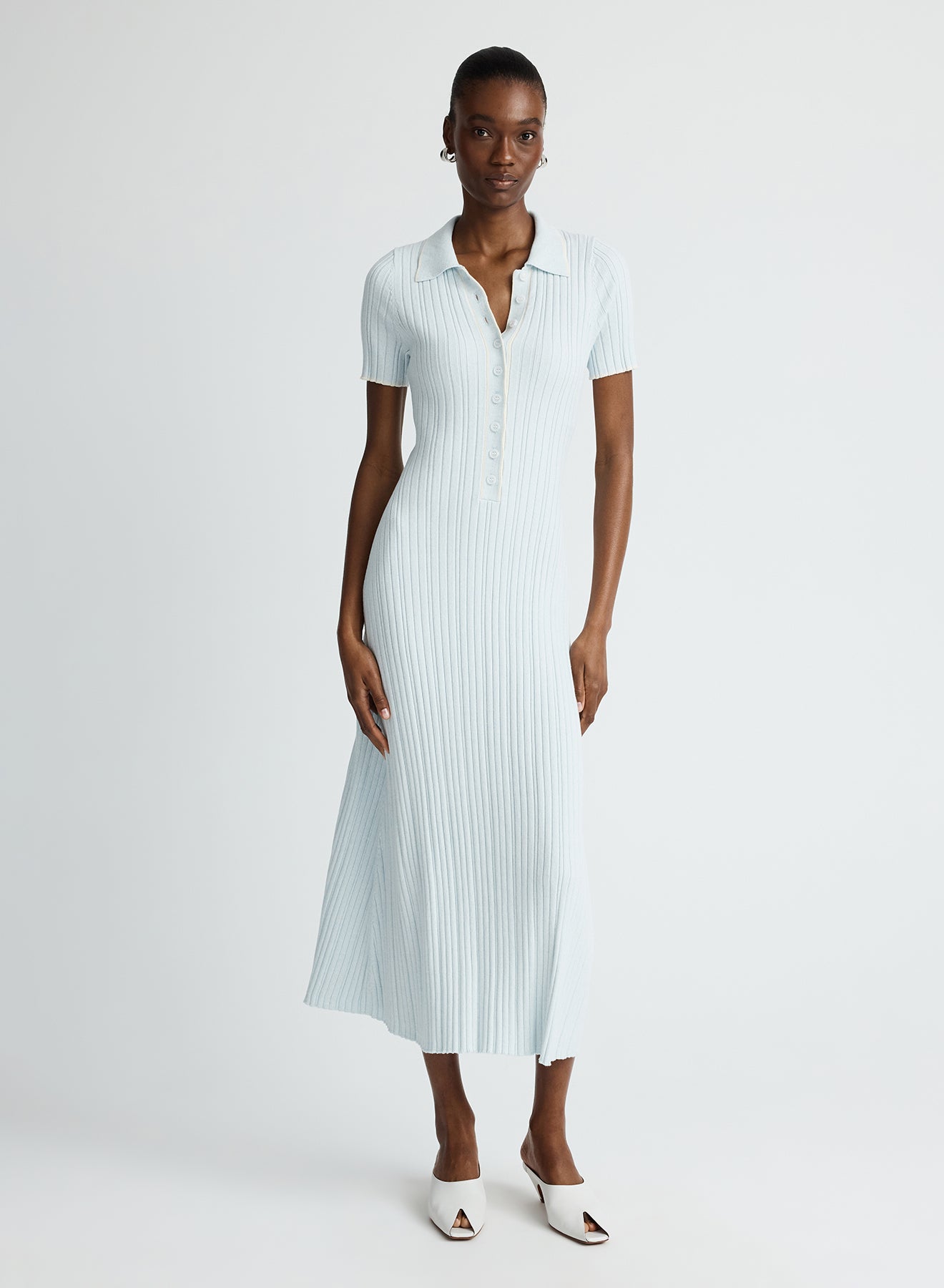 PENELOPE DRESS (GLACIER W/ SILENCE TRIM)