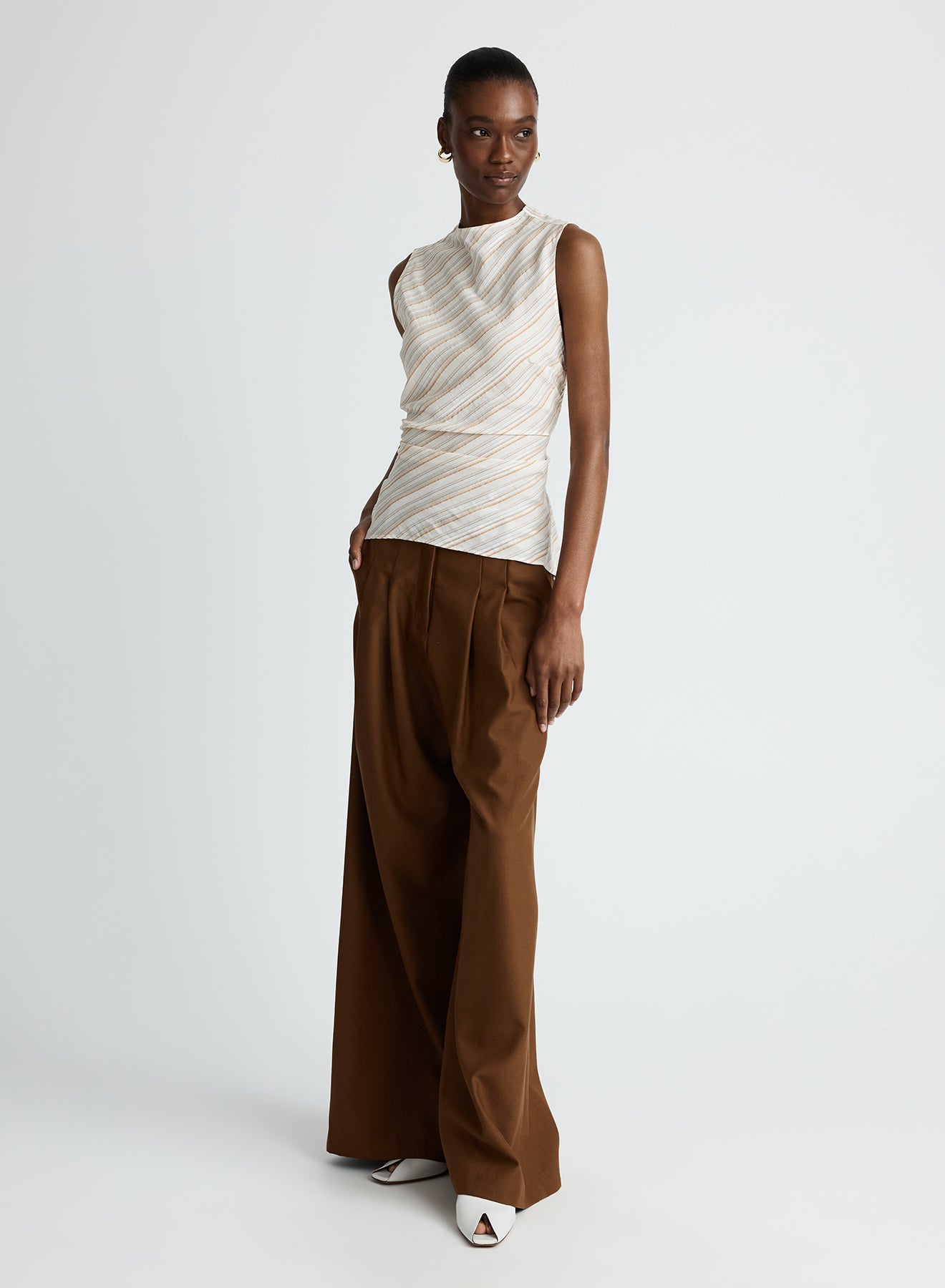 KRYSTA TOP (RUSSET STRIPE)