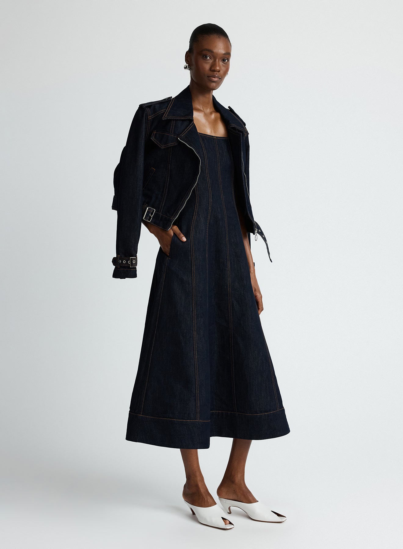 anna quan denim dress BIANCA DRESS (INDIGO)