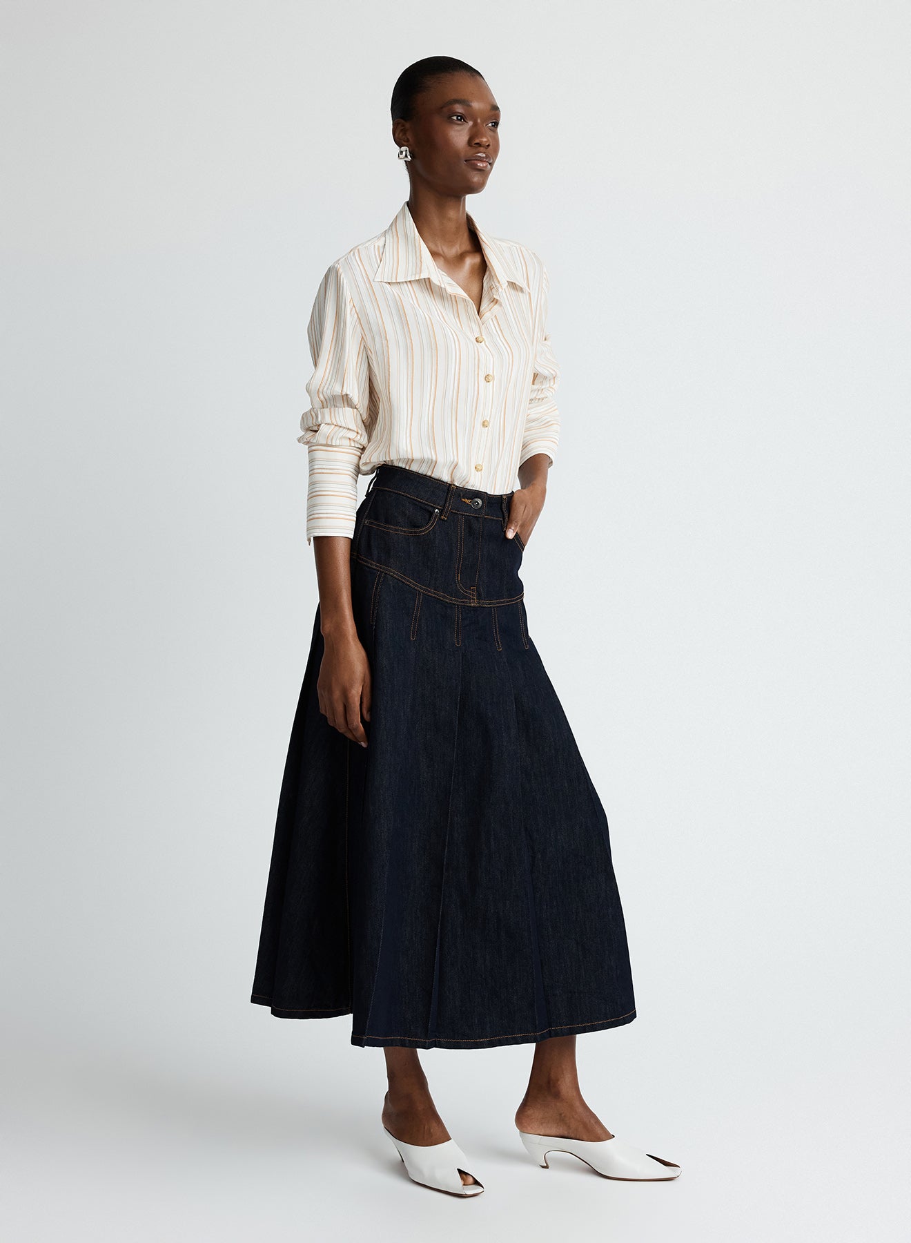 LOGAN SKIRT (DARK INDIGO)