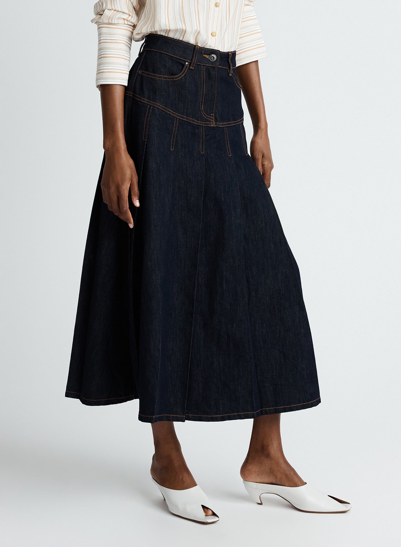 LOGAN SKIRT (DARK INDIGO)