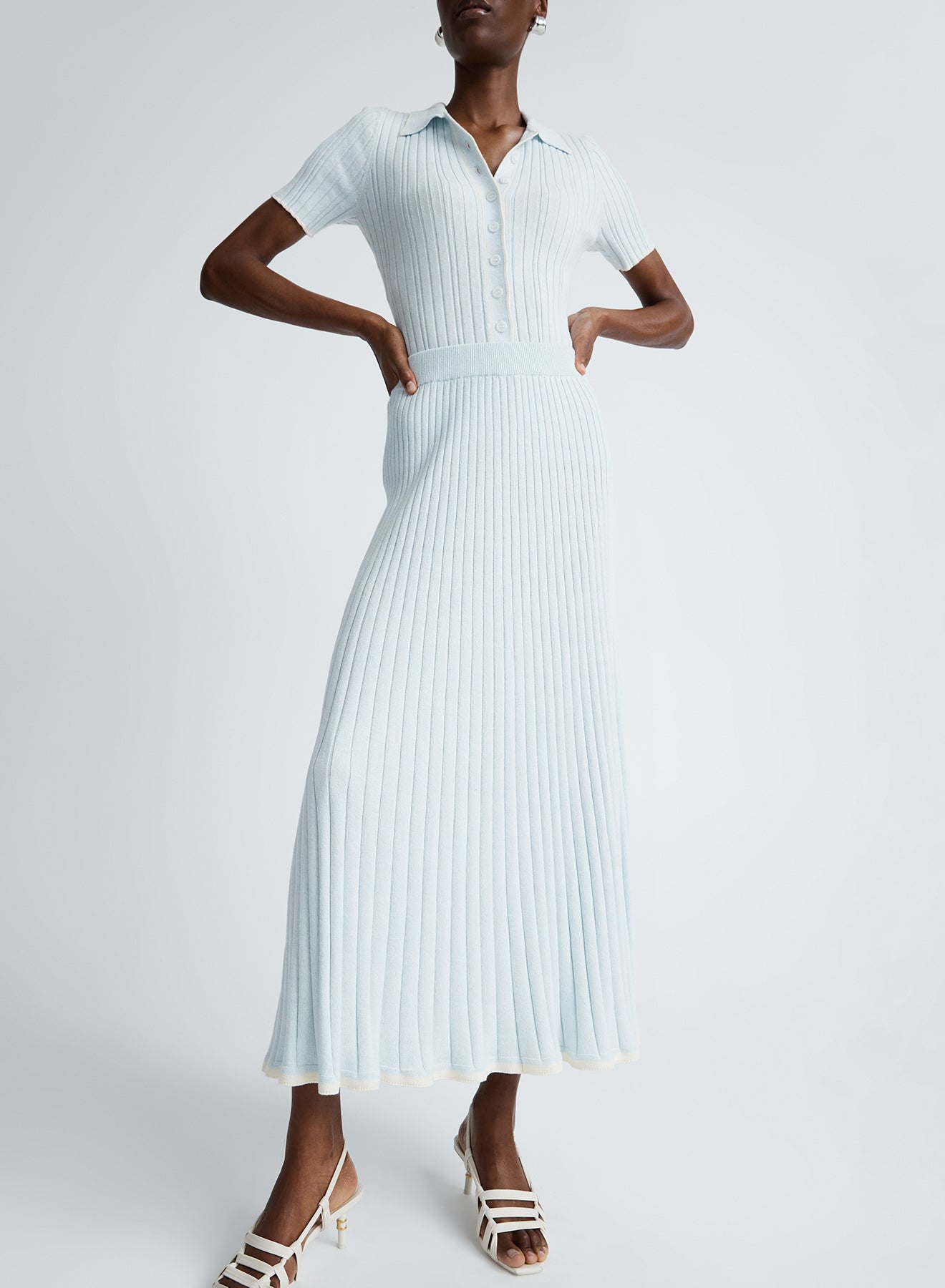 FELICIA SKIRT (GLACIER W/ SILENCE TRIM)