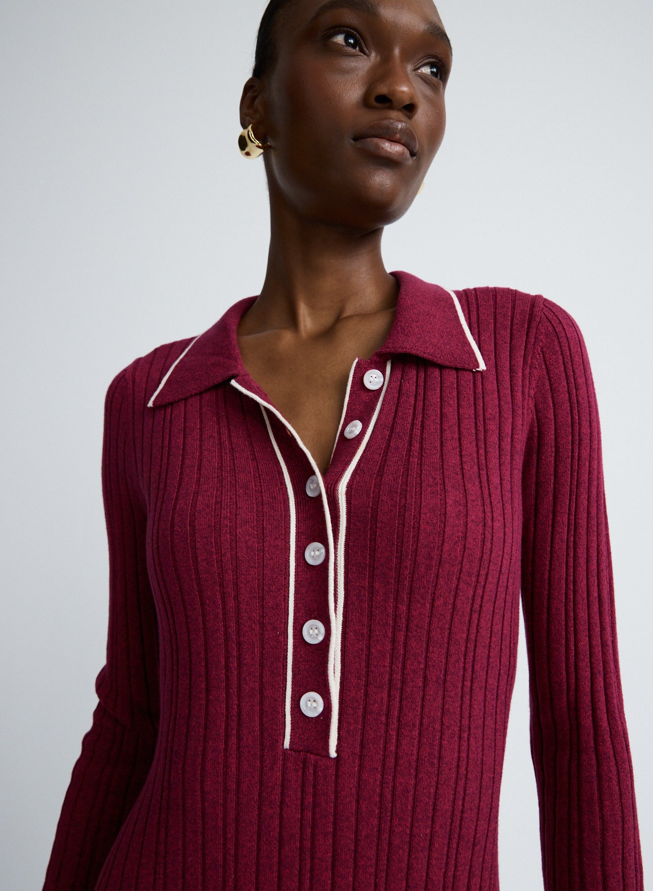 ANGELINA DRESS (CHERRY W/ SILENCE TRIM) – ANNA QUAN US
