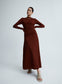 HARLOW DRESS (BURGUNDY)