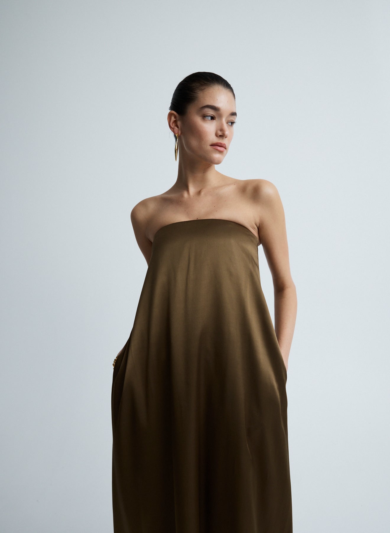DELFINA DRESS (OLIVE)