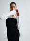 AUSTEN DRESS (SWAN W/ EBONY)