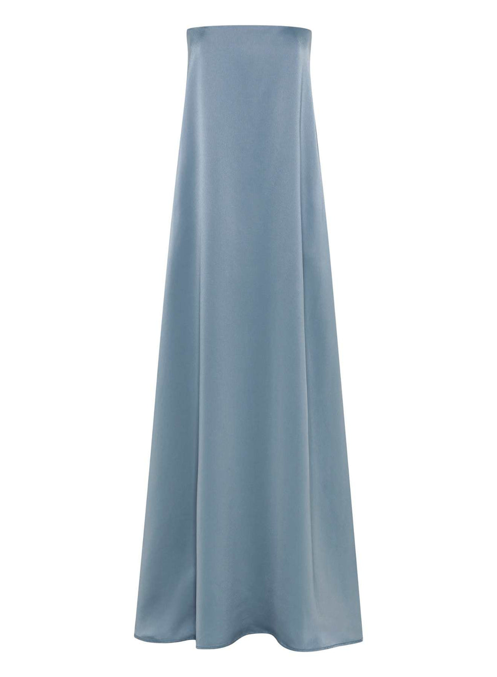 ANNA QUAN strapless bodice satin steel drape maxi dress with pockets. Long line maxi dress, event dress, event wear, event dresses, wedding dress, wedding dresses, steele blue maxi dresses, steele blue maxi event dresses, formal dress, formal dresses, formal maxi dresses.