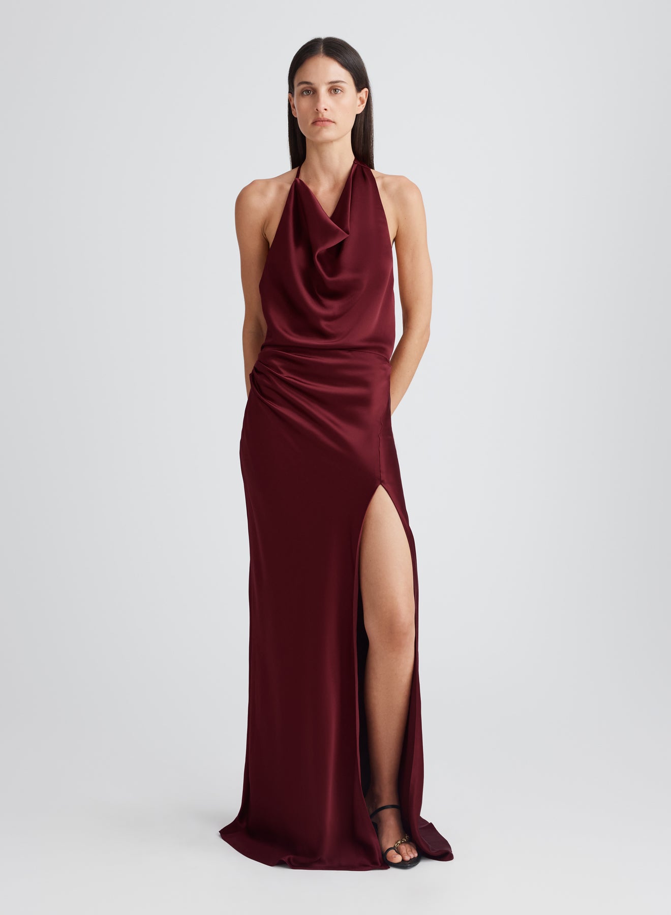 PETA DRESS (WINE)