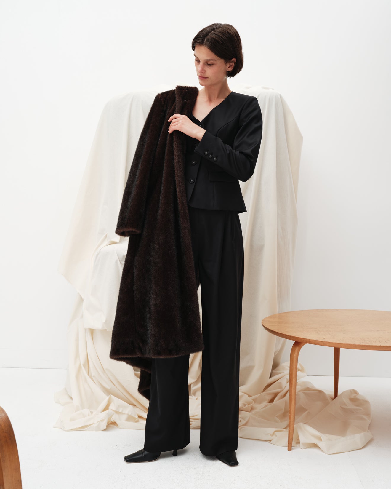 BRAQUE COAT (SMOKE BROWN)