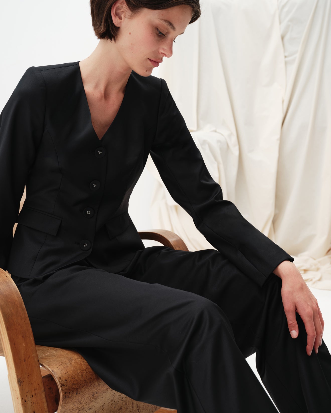 ALVAR JACKET (BLACK WOOL)