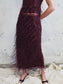 TAWNEY SKIRT (BURGUNDY)