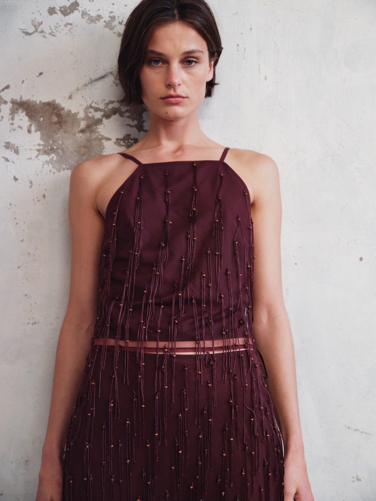 HESSE TOP (BURGUNDY)
