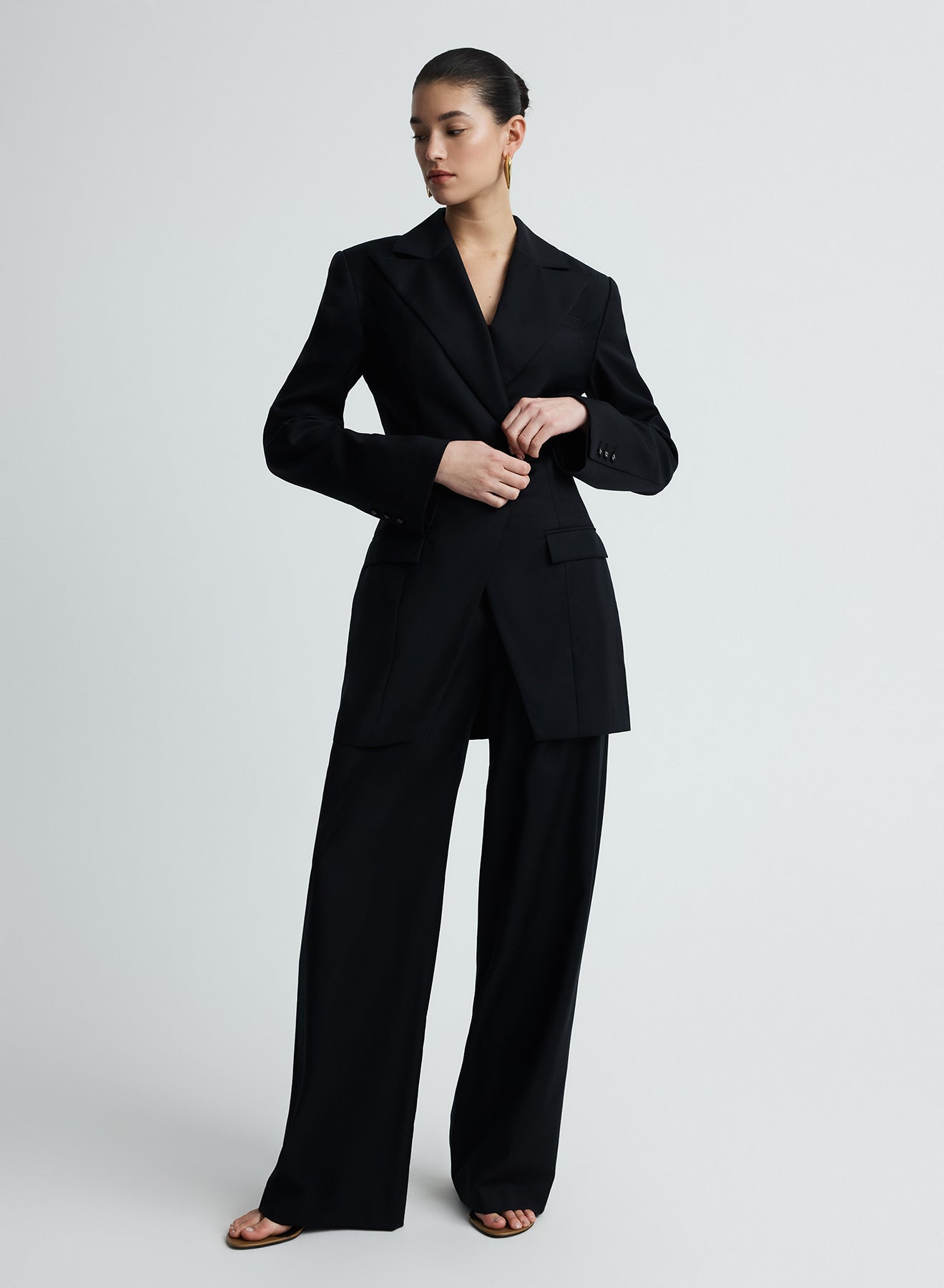 MERLE BLAZER (BLACK WOOL)