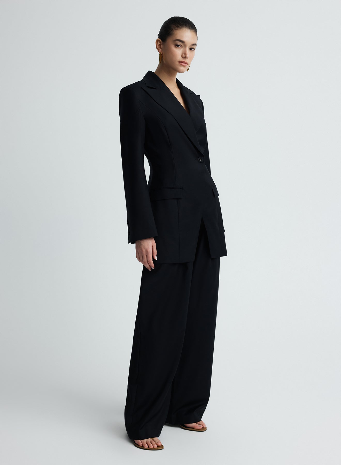 MERLE BLAZER (BLACK WOOL)