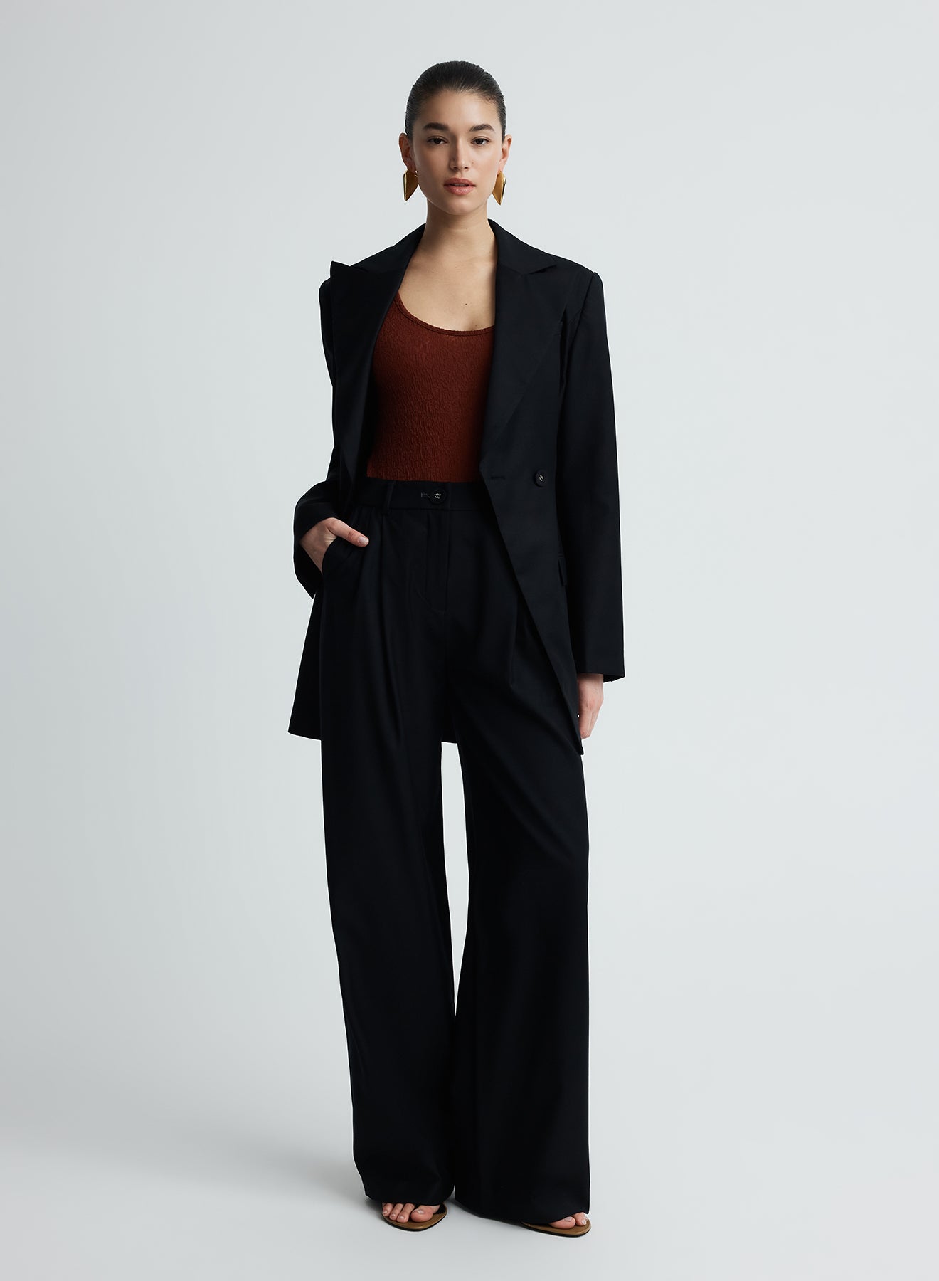 MERLE BLAZER (BLACK WOOL)