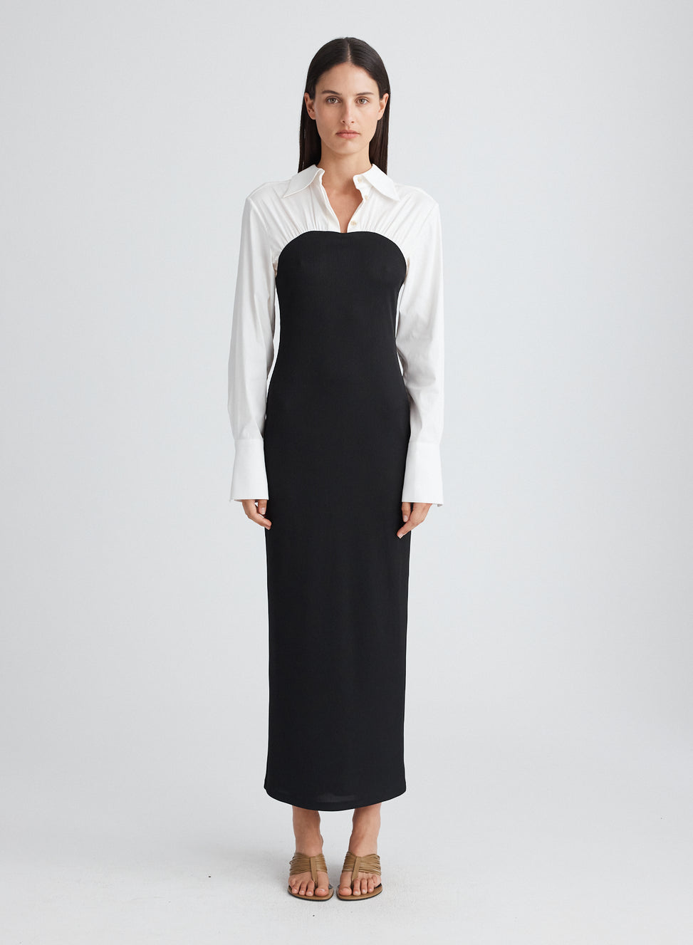 AUSTEN DRESS (SWAN W/ EBONY) ANNA QUAN US AUSTEN DRESS (SWAN W/ EBONY) ANNA QUAN US