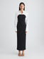 AUSTEN DRESS (SWAN W/ EBONY)