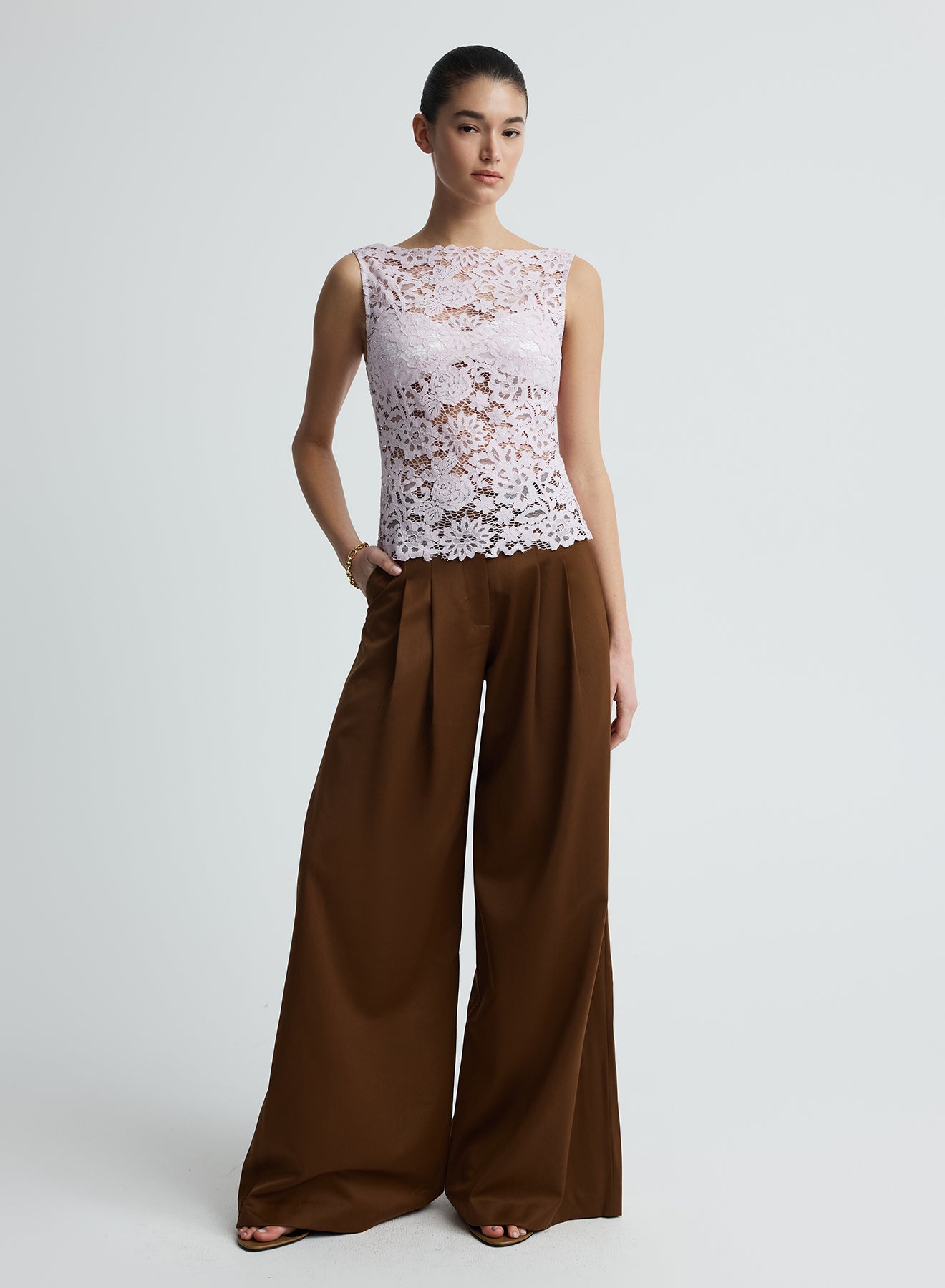 LUELLA TOP (PURPLE LACE)