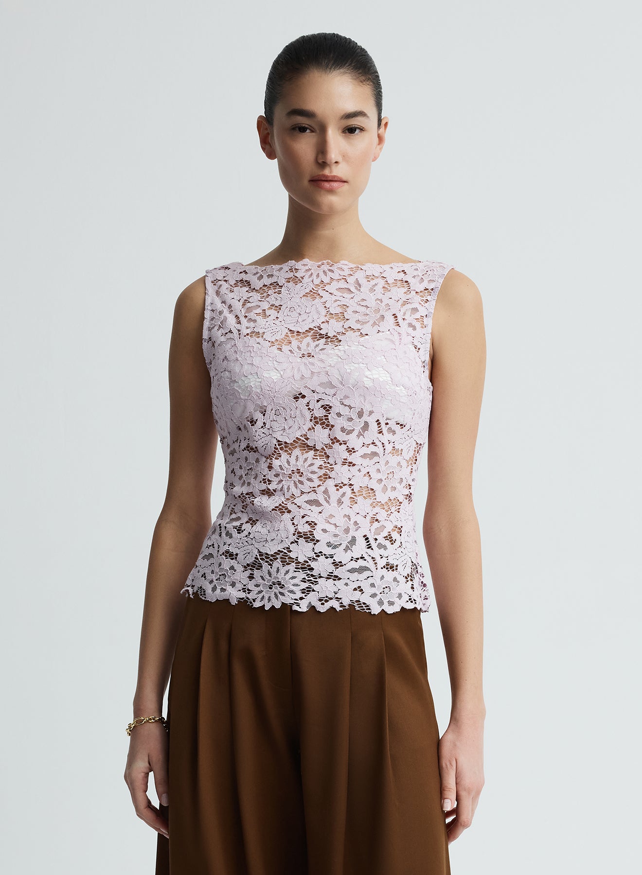 LUELLA TOP (PURPLE LACE)