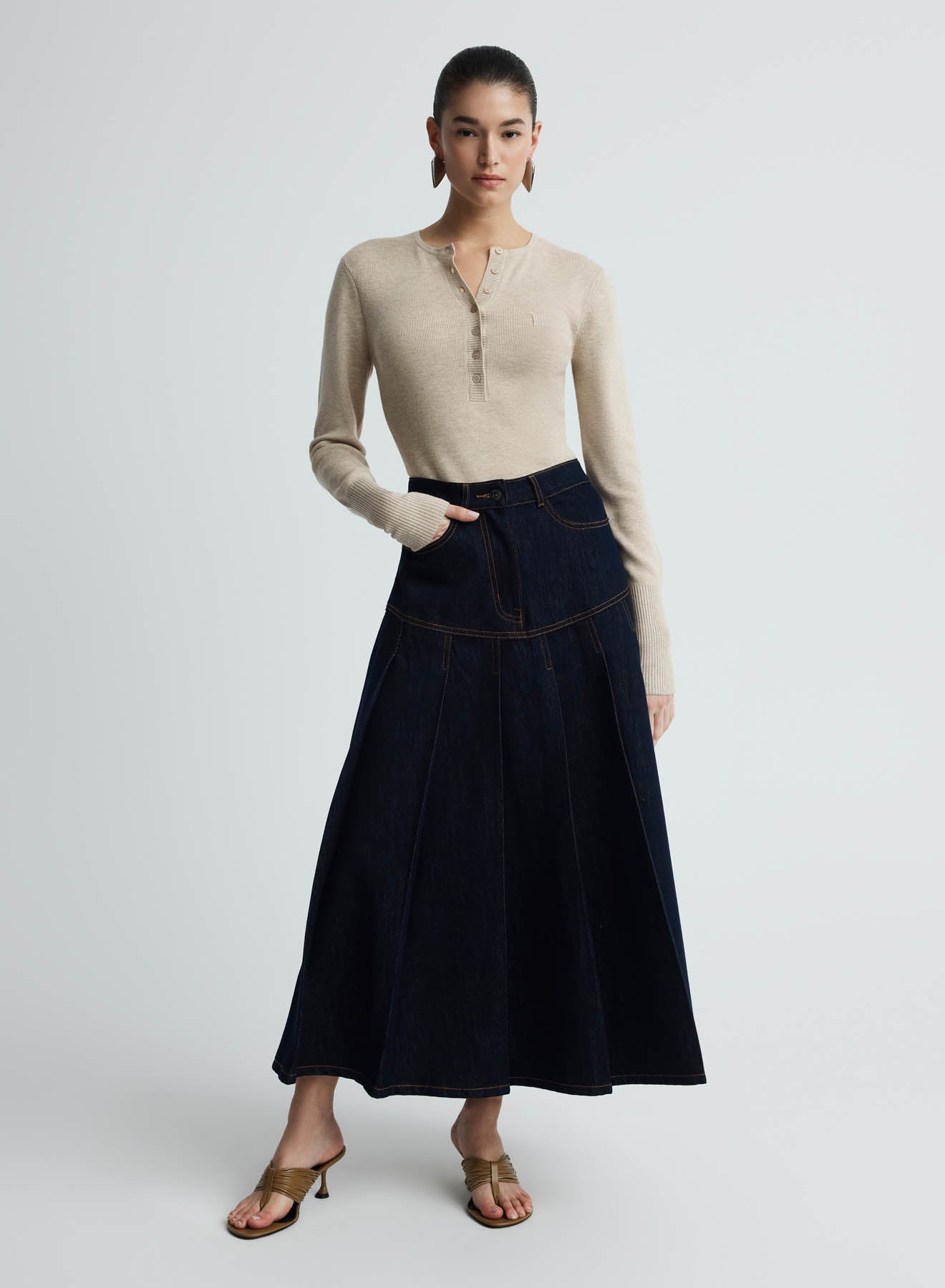 LOGAN SKIRT (DARK INDIGO)